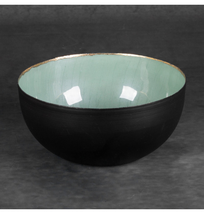 Dekorativní miska DORA 02 černá / zelená