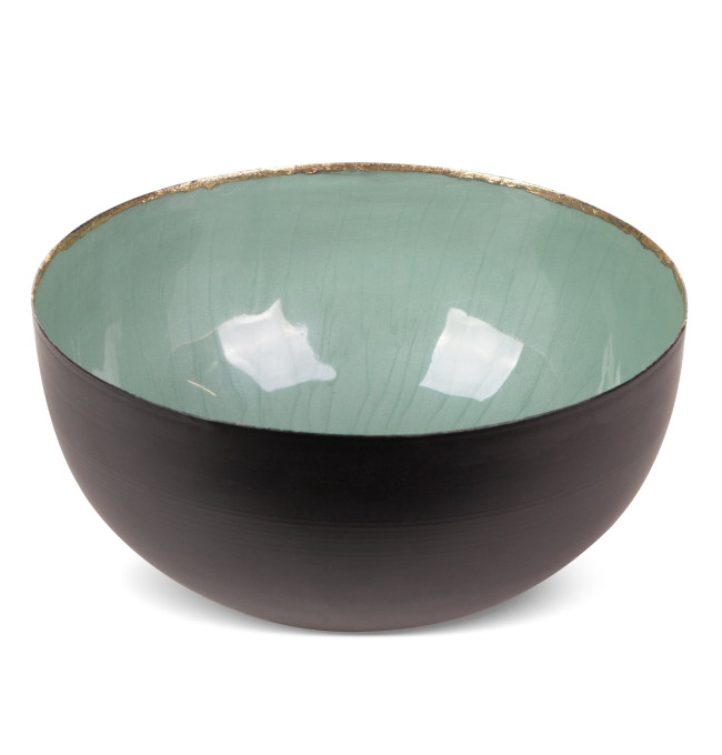 Dekorativní miska DORA 02 černá / zelená