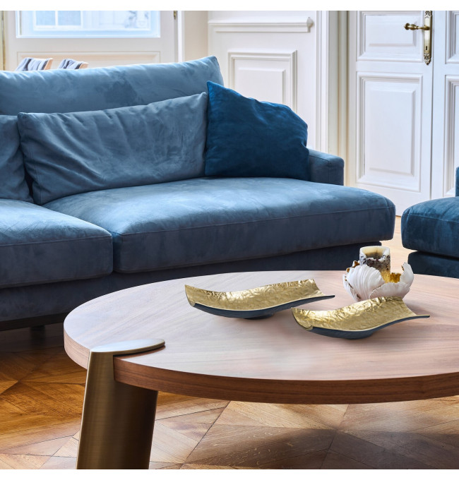 Dekorativní miska PEDRO2 07 granátová / zlatá