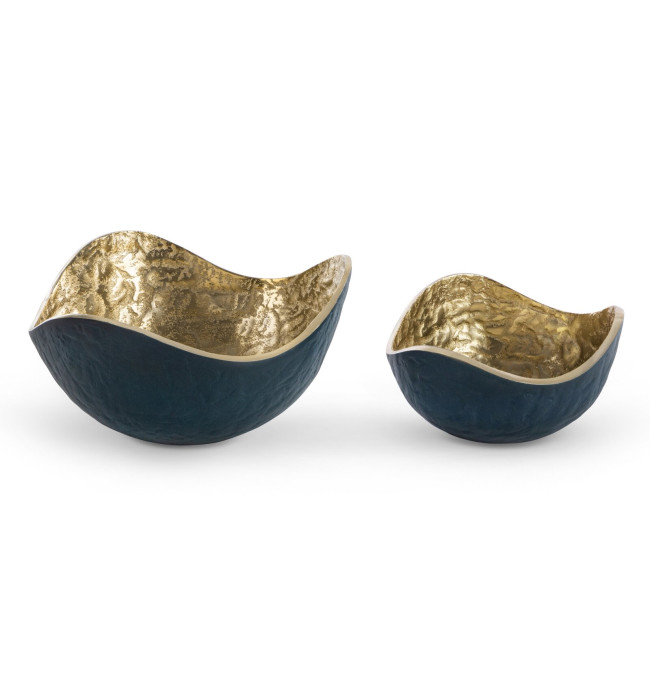 Dekorativní miska PEDRO3 08 granátová / zlatá