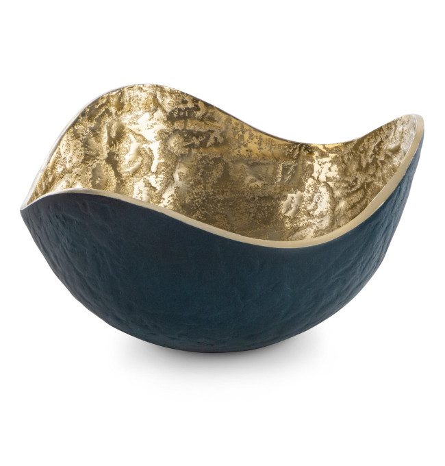 Dekorativní miska PEDRO3 08 granátová / zlatá