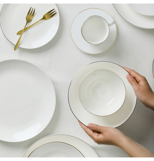 Miska AURO se zlatým okrajem 992029