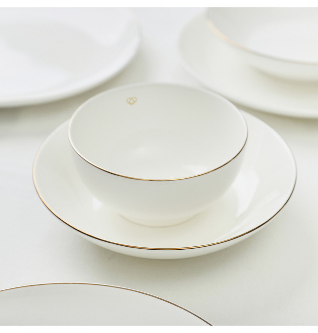 Miska AURO se zlatým okrajem 992029
