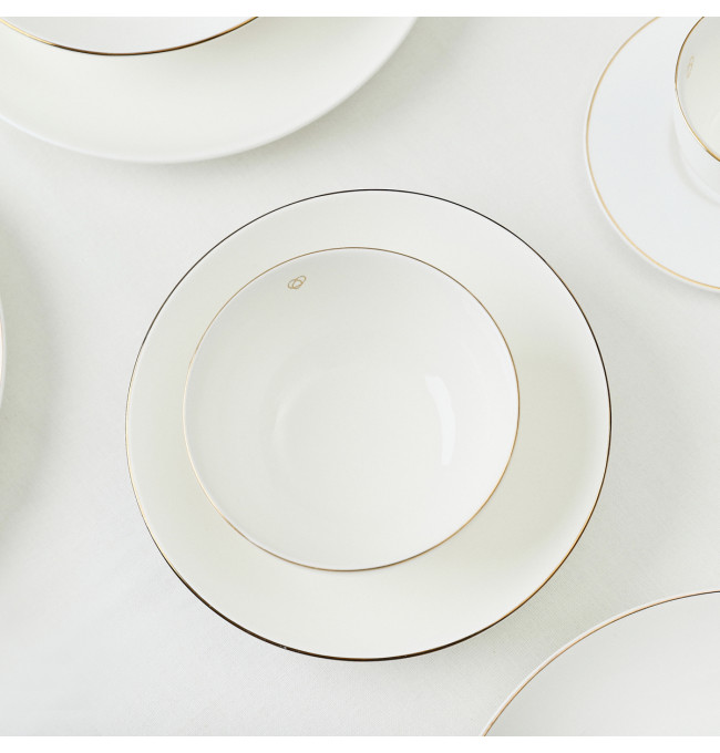 Miska AURO se zlatým okrajem 992029