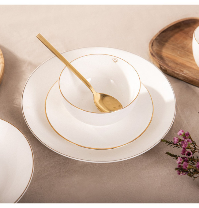 Miska AURO se zlatým okrajem 992029