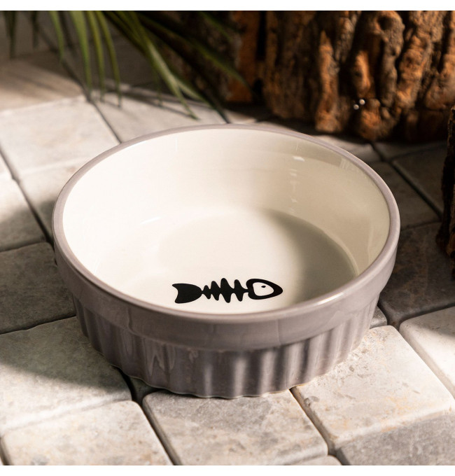 Miska pro kočku CATTY s rybou 884394