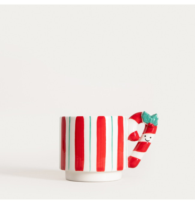 Hrnek JUNDI červený / bílý 760396 350 ml