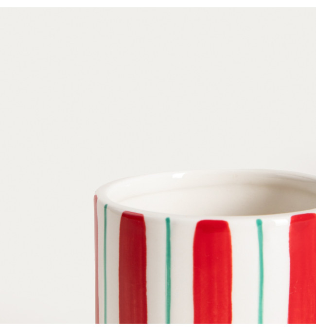 Hrnek JUNDI červený / bílý 760396 350 ml