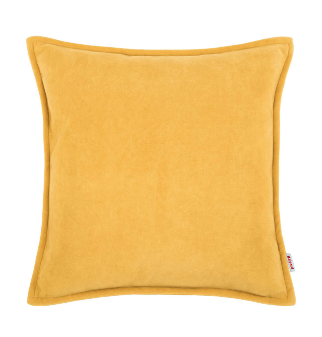 Čtvercový polštář hořčičný