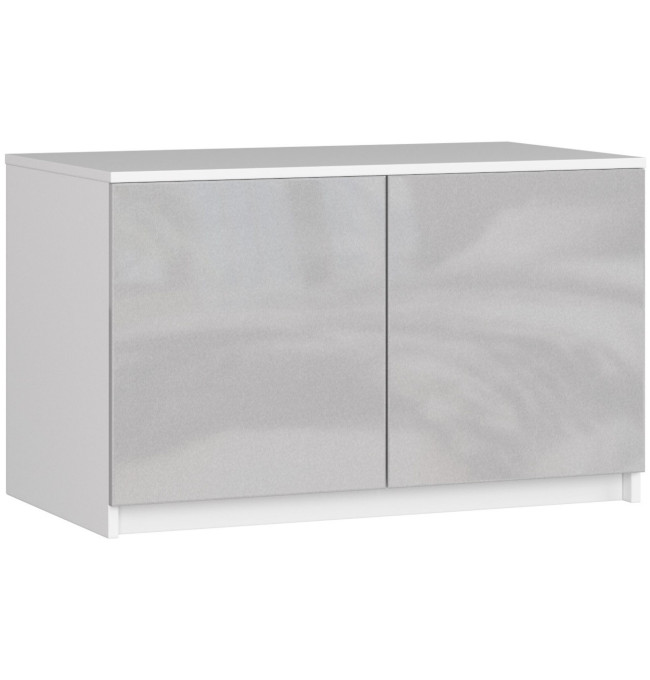Nástavec na skříň S 90 metalický, lesk 2D