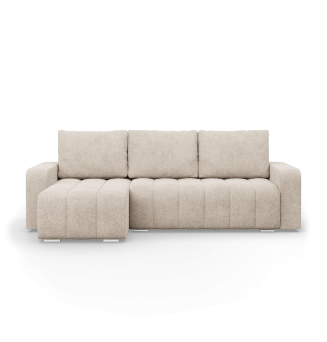 Rohová rozkládací sedačka ABRIELLE levá, béžová