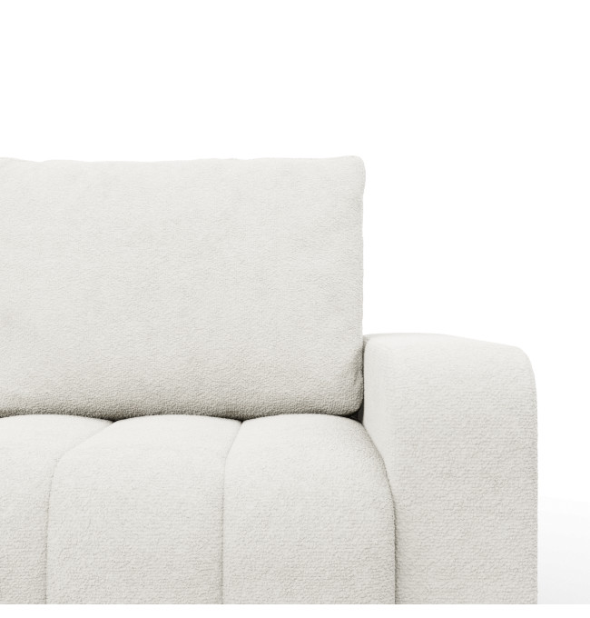 Rohová rozkládací sedačka ABRIELLE levá, krémová