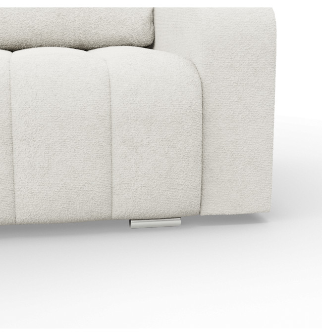 Rohová rozkládací sedačka ABRIELLE levá, krémová