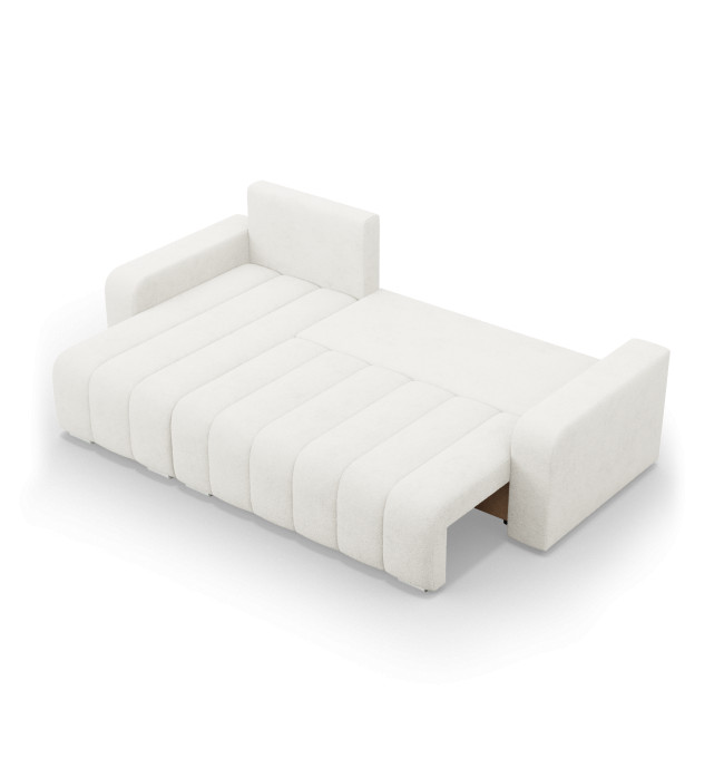 Rohová rozkládací sedačka ABRIELLE levá, krémová