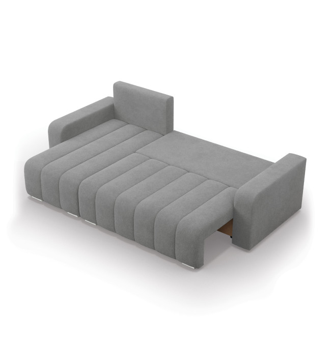 Rohová rozkládací sedačka ABRIELLE levá, šedá