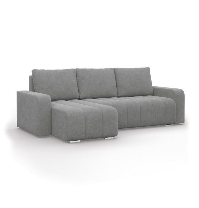 Rohová rozkládací sedačka ABRIELLE levá, šedá