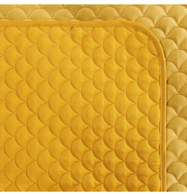 Přehoz na postel ARIEL hořčicový