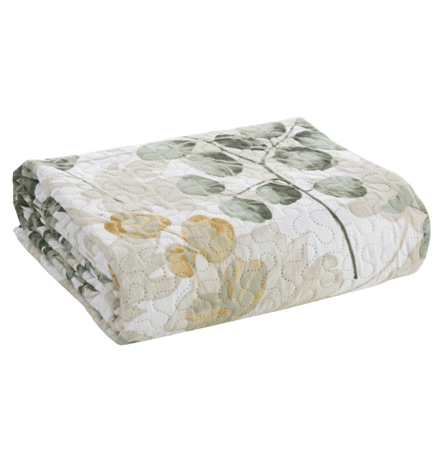 Přehoz D91 FLOWER 04 bílý