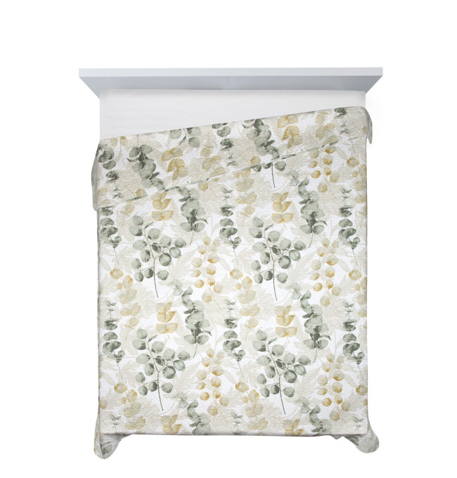Přehoz D91 FLOWER 04 bílý
