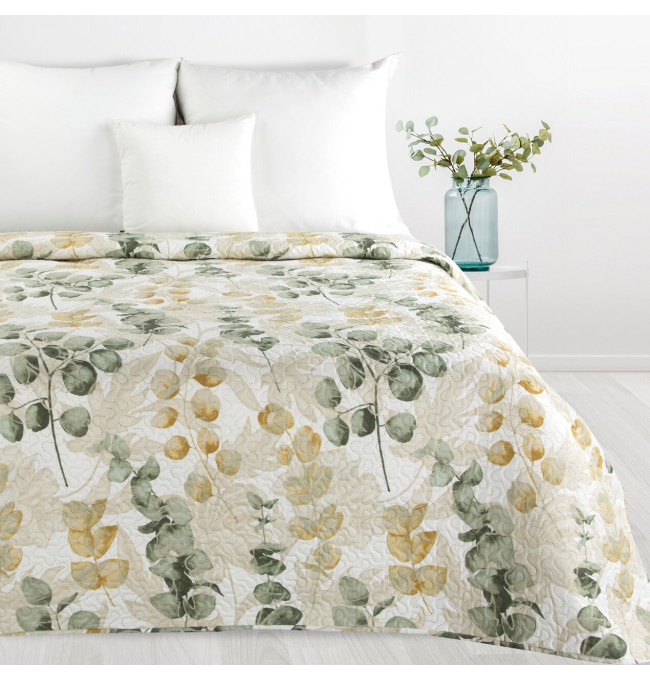 Přehoz D91 FLOWER 04 bílý