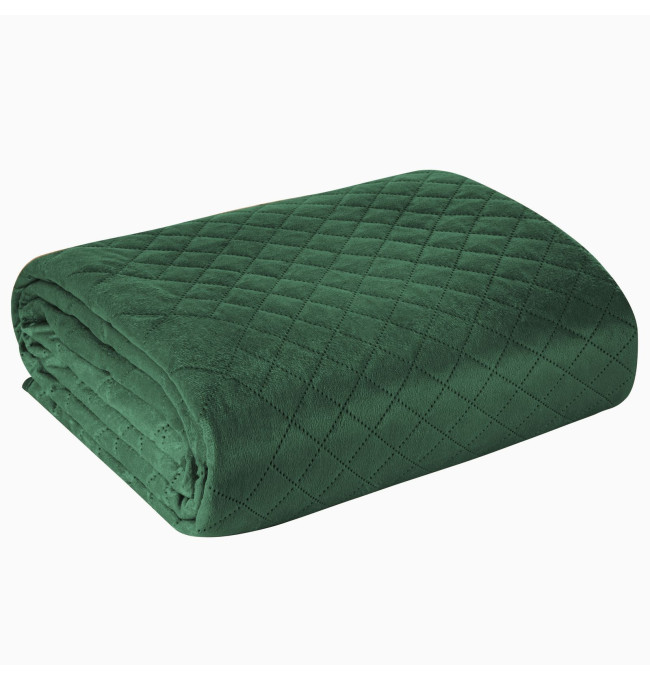 Přehoz LUIZ 3 tmavě zelený