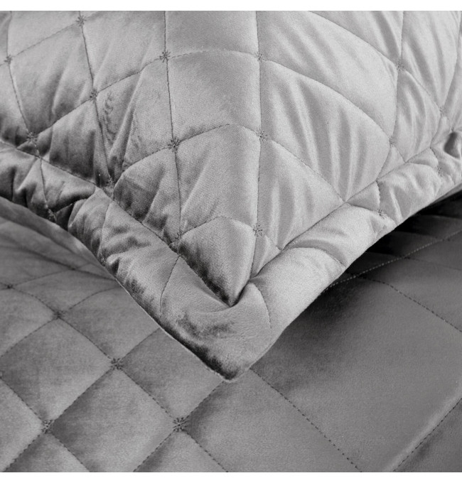 Přehoz na postel RIA 6 stříbrný