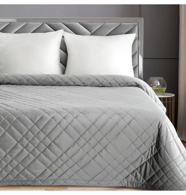 Přehoz na postel RIA 6 stříbrný