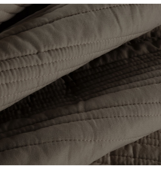 Přehoz na postel TARA tmavě béžový