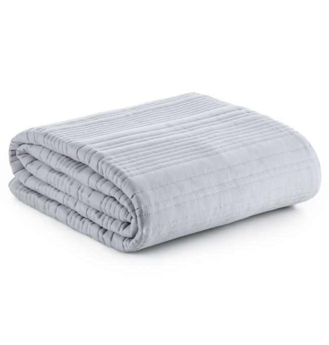 Přehoz na postel TARA stříbrný