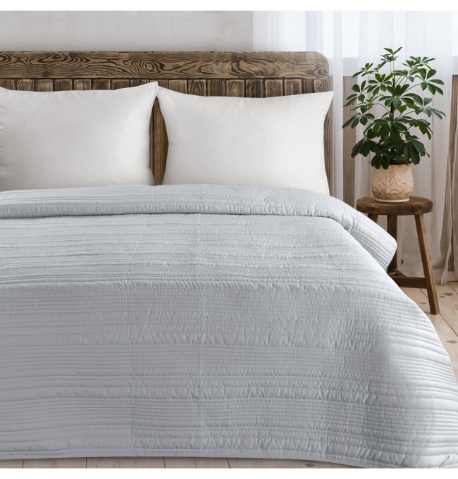 Přehoz na postel TARA stříbrný