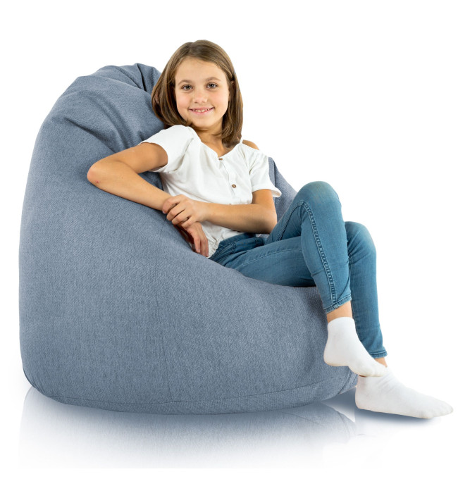 Sedací vak SAKO melanž modrý