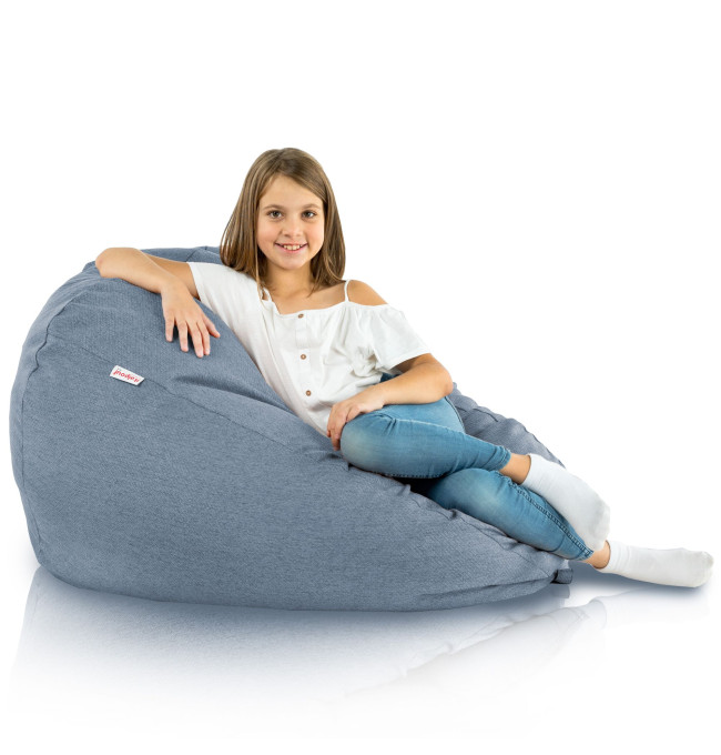 Sedací vak SAKO melanž modrý