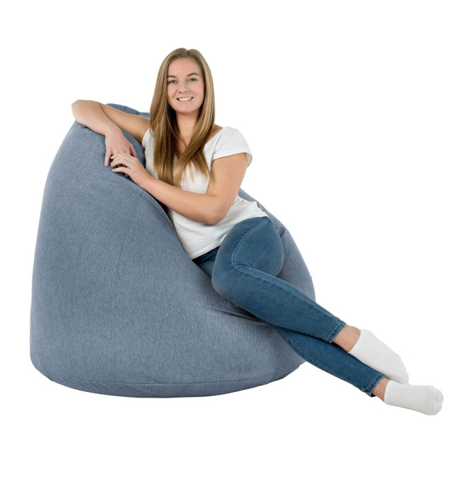 Sedací vak SAKO melanž modrý