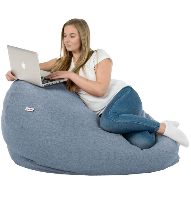 Sedací vak SAKO melanž modrý