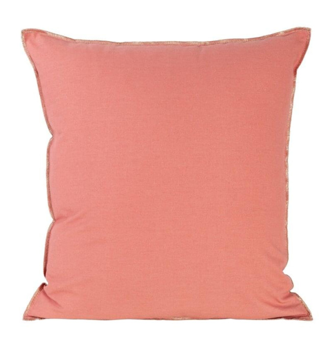 Povlak na polštář LEN/4/F, světle růžový / zlatý