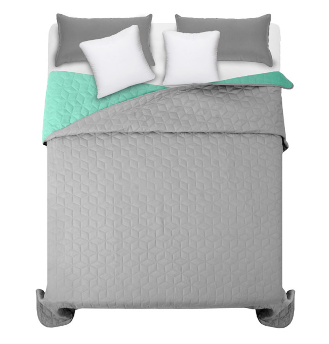 Oboustranný přehoz DIAMANTE MINT & L.GREY