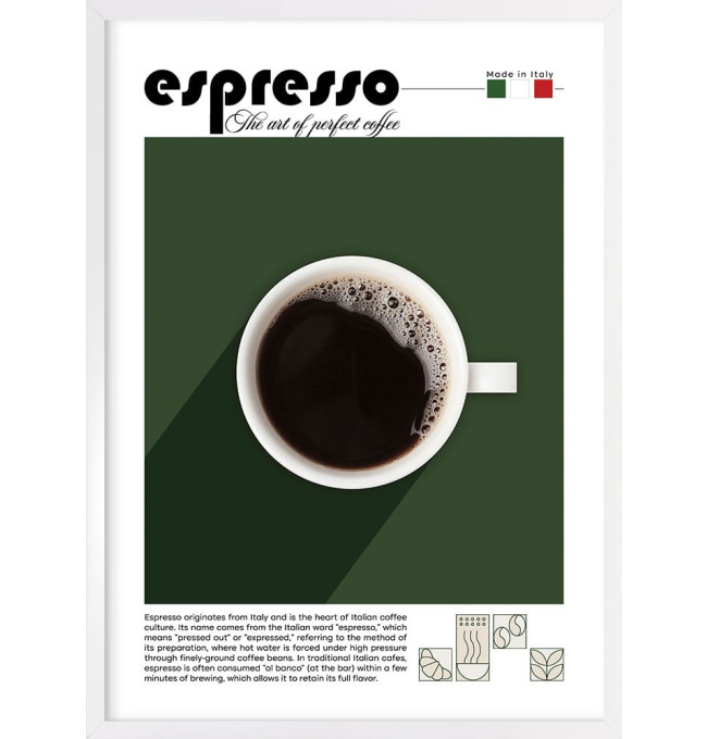Obraz v rámu 149-W1 CUP OF ESPRESSO