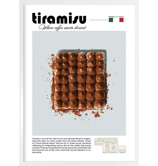 Obraz v rámu TIRAMISU DESSERT 149-W1