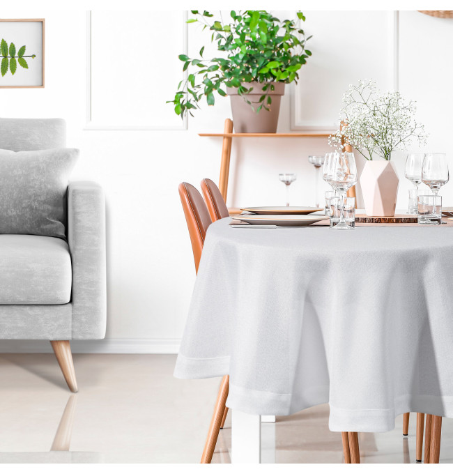 Ubrus BIANCA 2 bílý kruh