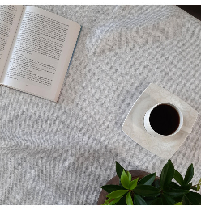 Ubrus BIANCA 2 bílý kruh