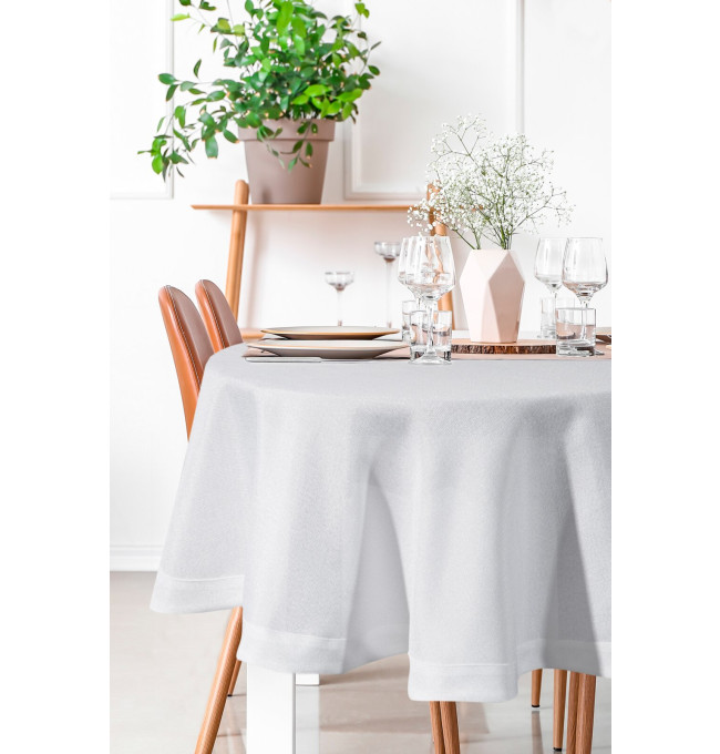 Ubrus BIANCA 2 bílý kruh