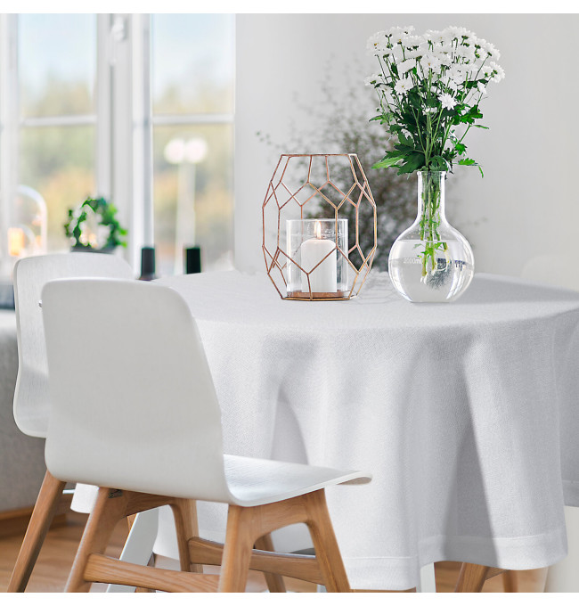 Ubrus BIANCA 2 bílý kruh