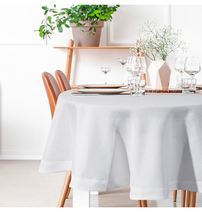 Ubrus BIANCA 2 bílý kruh