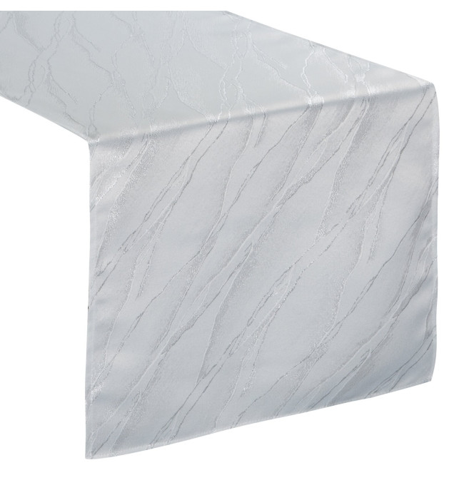 Ubrus ERIKA bílý / stříbrný