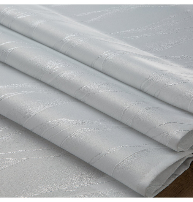 Ubrus ERIKA bílý / stříbrný