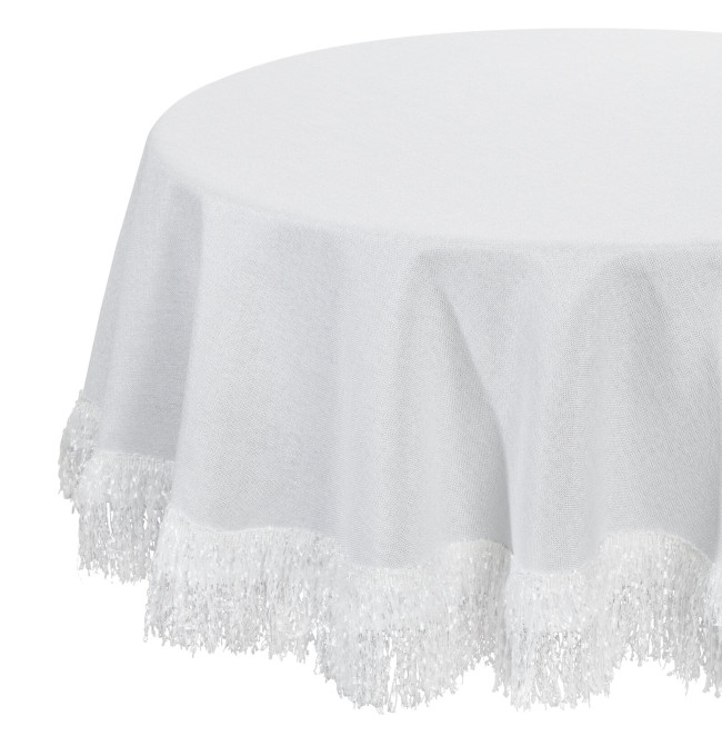 Ubrus JASPER bílý kruh