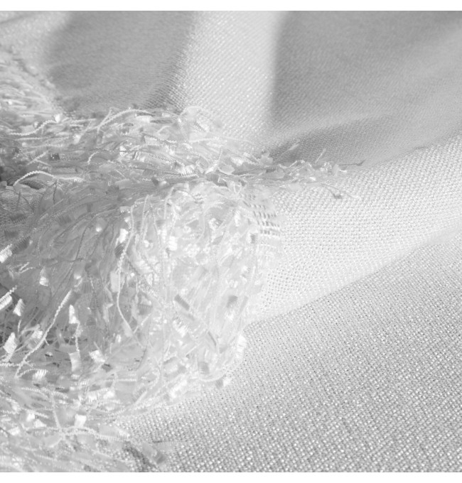 Ubrus JASPER bílý kruh