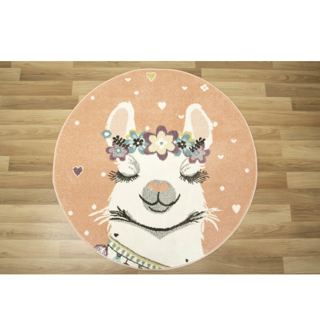 Dětský koberec Lima C882A růžový / krémový