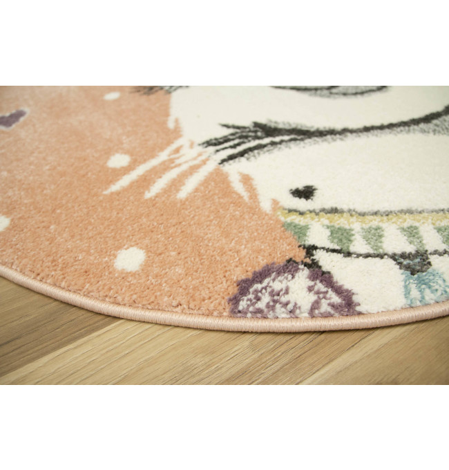 Dětský koberec Lima C882A růžový / krémový