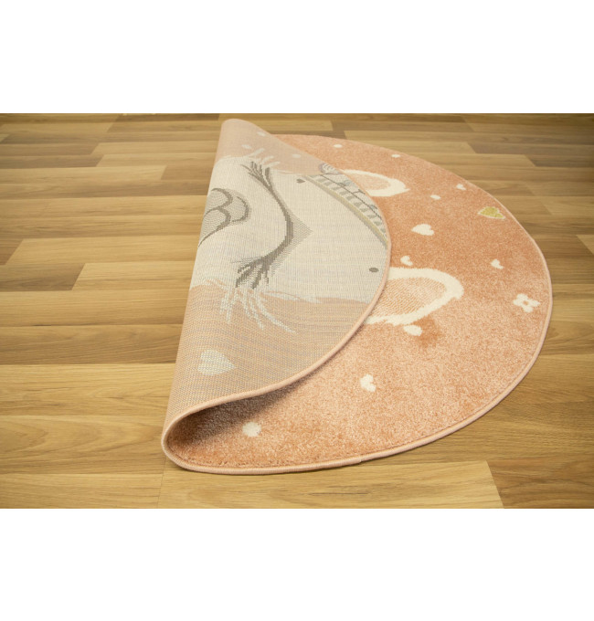 Dětský koberec Lima C882A růžový / krémový